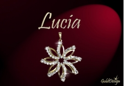 Lucia - přívěsek zlacený